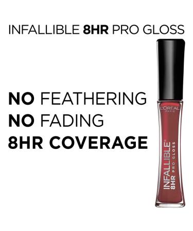 L'Oreal Paris Infallible 8 Hour Hydrating Lip Gloss Sunset 0.5oz (Pack of 2) - Long-Lasting High-Shine Lip Color - Buy Online on GoSupps.com