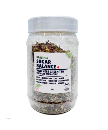 Wellness Green Tea - Sage Blueberry Tulsi Holy Basil. Dandelion Hibiscus Cinnamon Ginger Chamomile - Sugar Balance