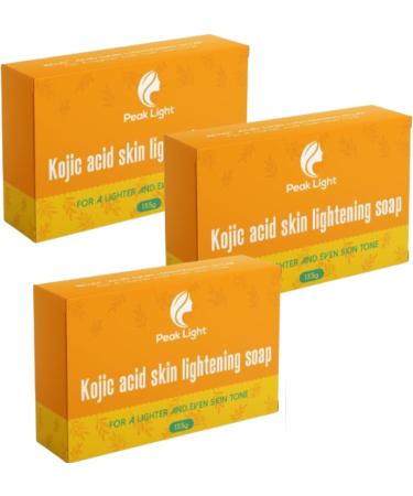  Peak Health 3 x 135G Peak Light Genuine Kojic Acid Soap. - Buy Online on GoSupps.com