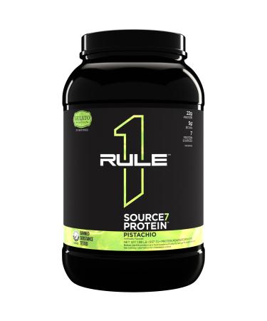 Source 7 Protein – Gelato-Inspired Flavors Velvety Smooth Texture 22g Sustained Protein with 10g EAAs from 7 Premium Sources (2 Pounds* Pistachio Gelatio) Pistachio Gelatio 2 Pounds*