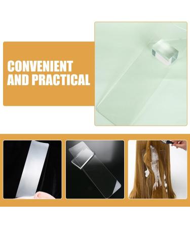 Healeved Balayage Board Clear Plastic Hair Highlighting Board Curved Hair Coloring Foiling Paddle for Home Hair Salon - Buy Online on GoSupps.com