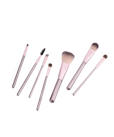 Makeup Brush 7 Non-stimulating Synthetic Fibers Comfortable Touch With Cosmetic Bag Brush Sets