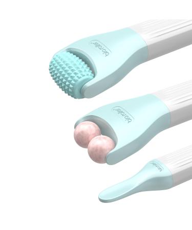 10 in 1 Dermaroller Kit & Jade Ice Roller | Ultimate Microneedling System + Travel Case - Facial Massager & Cleaning Brush - Buy Online on GoSupps.com