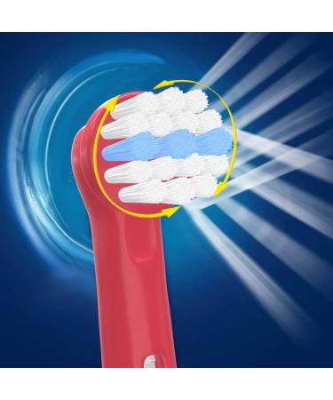 Sysmic Kids Replacement Toothbrush Heads - Oral B Compatible Child Soft Bristle Refill 4 Pack - Buy Online on GoSupps.com