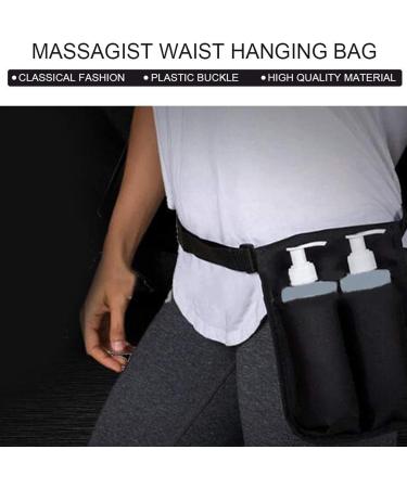 Best Bottle Holster Bag | 2 Pocket Waist Bag for Massage Oil & Lotion | Adjustable Strap for Therapists & Spa Professionals - Buy Online on GoSupps.com
