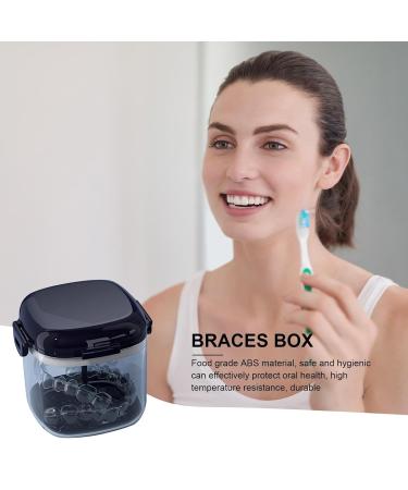 Buy Mundsichtui Transparent Storage Case - Hierarchical Hollow-out Bracket Box with Mirror Brush | Food Quality Travel Utensils | Mouth & Night Protection in Orozonit Sapphire Blue - Buy Online on GoSupps.com