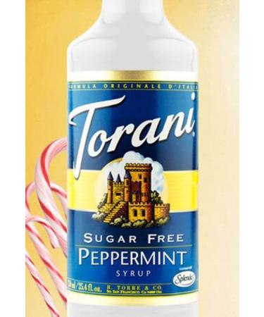 Torani Sugar Free Peppermint Syrup 750ml - Delicious Flavor for Drinks and Desserts - Buy Online on GoSupps.com