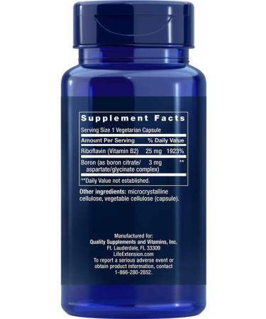 Life Extension Boron 3 mg - 100 Vegetarian Capsules for Optimal Health - Buy Online on GoSupps.com