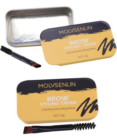 WOONEKY 2 Pcs Eyebrow Styling Cream Wax and Eyebrow Wax Stick Eyebrow Shaper Kit Eyebrow Soap Clear Brow Wax - Buy Online on GoSupps.com