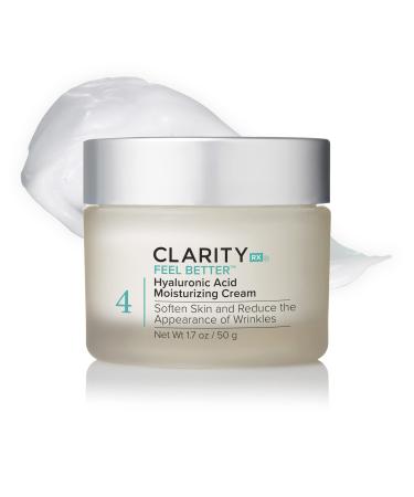 ClarityRx Feel Better Hyaluronic Acid Moisturizing Cream  Natural Plant-Based Face Moisturizer with Jojoba Oil for Dry  Aging Skin (1.7 oz) - Buy Online on GoSupps.com