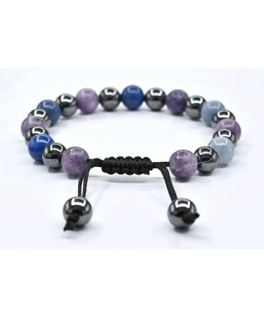 Gemstone Stop Drinking Alcohol Manifestation Bracelet Lepidolite Blue Aventurine Hematite -  Quit Alcohol - Buy Online on GoSupps.com