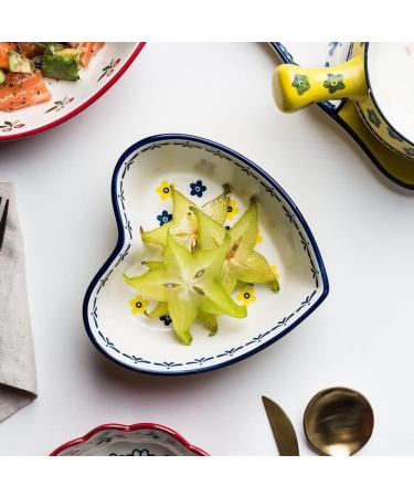 Salad Bowls Mixing Bowls Ceramic Bowl Fruit Salad Bowl Heart Shape Kitchen Breakfast Rice Bowl Tableware Dessert Noodle Bowl Kitchen Restaurant Bowl Salad Bowl Pasta Bowls (A) - Buy Online on GoSupps.com