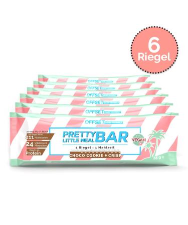 Pretty Little Meal Bar Choco Cookie & Crisp - Delicious Protein Meal Replacement | 211 Calories | Offset Nutrition - 6 Pack - Buy Online on GoSupps.com