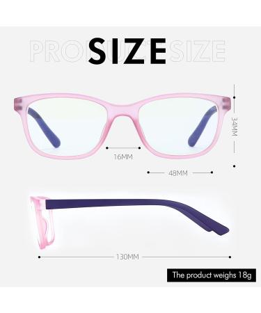 ZENOTTIC Kids Blue Light Blocking Glasses - Anti Glare Lens, Lightweight Frame - For Boys and Girls (Pink) - Buy Online on GoSupps.com