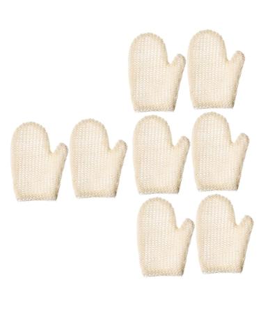 Balacoo 8 Pcs Bath Gloves Bath Scrubber for Body Shower Gloves Shower Scrub Gloves Bath for Shower Exfoliating Gloves Cleaning Gloves Korean Scrubber Whole Sisal Bath Ball to Weave