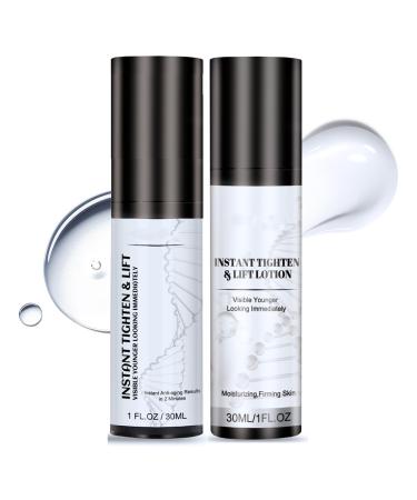 Instant Face Lift Cream Set Anti-Aging Skin Tightening & Lifting Serum with Hyaluronic Acid Skin Serum Visibly Lifting Wrinkles and Sagging Skin for Eyes Face & Neck for All Skin Types