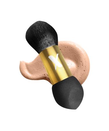Dual-Ended Self Tanner Blending Brush and Natural Sponge for Streak-Free Tanning Multi-Use Tanning Brush Works like a Foundation Brush - X-Tan Sunless