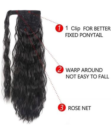 Hair Bun Set Of 1 Synthetic Messy Bun Curly Wavy Wig Wraparound Ponytail Extensions Bun Hair Accessories for Women Hair Extension Hair Piece (Color : Q19-9h19 Size : 22in(55cm)) 22in(55cm) Q19-9h19 - Buy Online on GoSupps.com