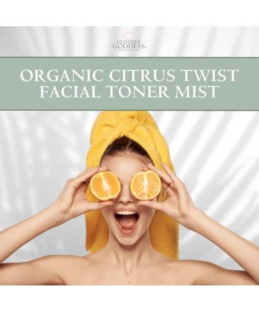 Organic Citrus Facial Toner with Rose Water Witch Hazel & Aloe Vera | Natural Astringent & Pore-Closing Skin Prep - Buy Online on GoSupps.com