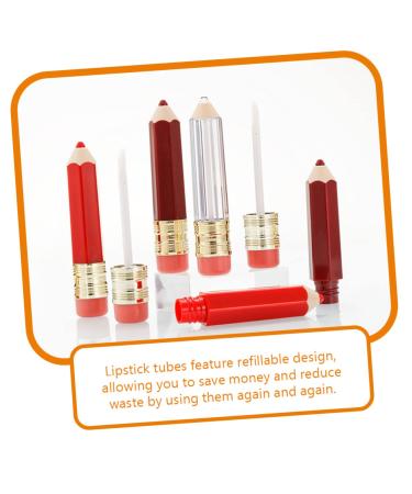 8PCS Empty Lip Gloss Lipstick Tubes Kit | DIY Lip Balm Supplies for Small Business | Lip Gloss Maker with Wands - Buy Online on GoSupps.com