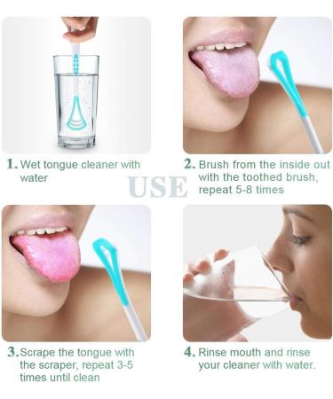Ghzzy Tongue Scraper - 6 Pack Soft Antibacterial Tongue Cleaners for Fresh Breath | Inhibit Bad Breath & Promote Oral Hygiene - Buy Online on GoSupps.com