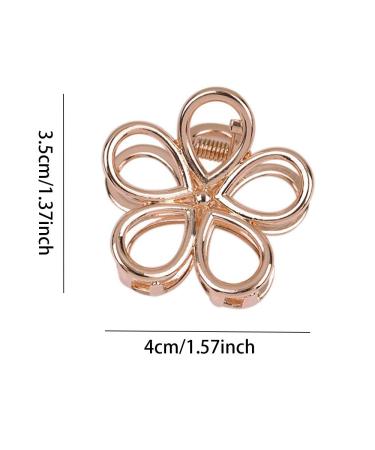 VinBee 6 PACK Metal Mini Flower Hair Claw Clips - Hair Accessories for Girls & Women - Buy Online on GoSupps.com