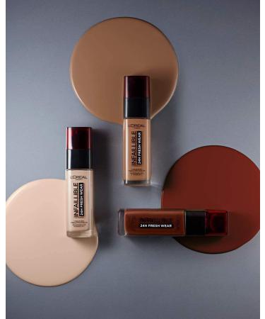  L'OR AL Infallible 24h Fresh Wear 330 Fluid Foundation Hazelnut Pack of 3 (3 x 30 ml) - Buy Online on GoSupps.com