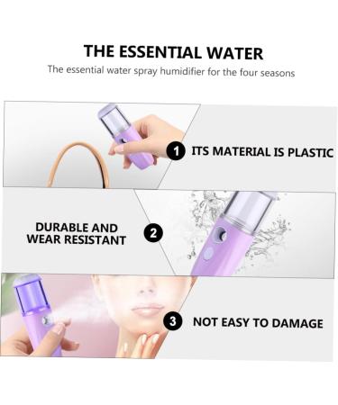 BIUDECO 1pc Hydrating Instrument Facial Mist Sprayer Beauty Care Spray Water Meter Mini Steamer Purple Abs - Buy Online on GoSupps.com