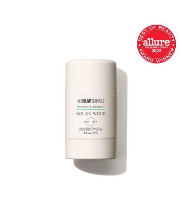 MDSolarSciences Solar Stick SPF 40 Water-Resistant Mineral Sunscreen - 0.6 Oz Pack - Broad Spectrum UV Protection - Travel Stick with Blendable Zinc Oxide - Smooth Sheer Matte Finish - Buy Online on GoSupps.com