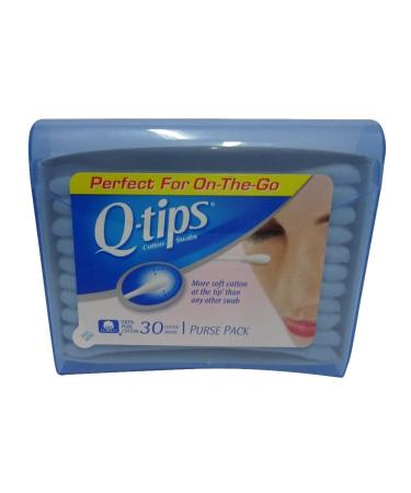 Q-tips Cotton Swabs - Travel Q-tips for Beauty, Makeup, Nails, Men's  Grooming, and More, Perfect for On the Go, Travel Size Case, 30 Count Ea  (Pack of