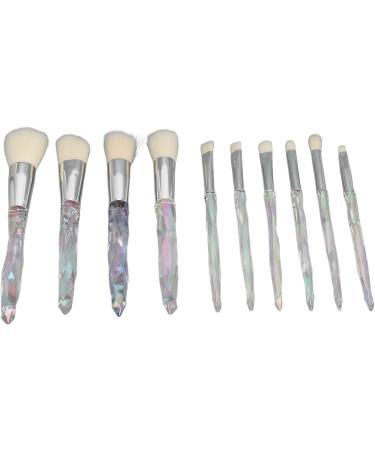 Cosmetic Brush Set Makeup Brush Set 10 Pieces Professional Soft Bristles Easy Coloring for Home - Buy Online on GoSupps.com