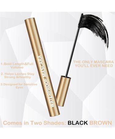 Eye Mascara Long Eyelash Mascara Smudge Resistant Sleek Voluminous Mascara with Lengthening Effect for Swimming Night Out and Performances - Buy Online on GoSupps.com