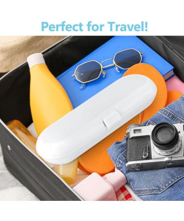 Uraqt Travel Protective Cover & Replacement Brush Heads for Oral-B & Philips - 3 Piece White Smooth Case - Buy Online on GoSupps.com