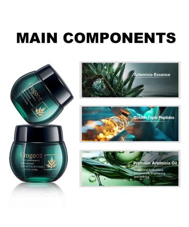 Wormwood Face Cream | Deep Moisturization with Wormwood Oil & Peptide Extracts - International Shipping Available - Buy Online on GoSupps.com