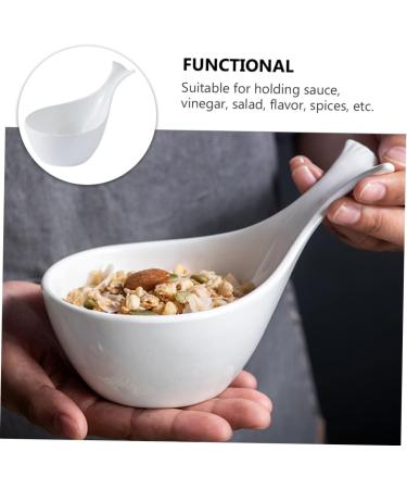 Zerodeko Sauce Dish Pasta Plate Serving Platters Glass Milk Jug Japanese Sushi Dish Fruit Containers Porcelain Tasting Dish Ceramic Sauce Plate Seasoning Ceramics White Dessert re-usable 17.00X11.00X6.00CM White - Buy Online on GoSupps.com