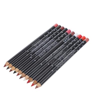 Beaupretty 10 Pieces Eyeliner Lip Shaping Pencil Lipstick Lip Pencil Make Up
