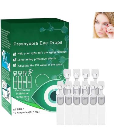 Optivipro Presbyopia Eye Drops Vision Recovery Eye Drops Presbyopia Recovery Eye Drops for Eye Car(10 Pcs)