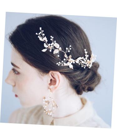 DOITOOL Combs Tiara Bride Comb Flower Girl Hair Accessory Headwear for Women Hair Accessories for Women Hair Comb for Bride Pearl Hair Comb Pearl Comb Headgear Leaves European Style - Buy Online on GoSupps.com