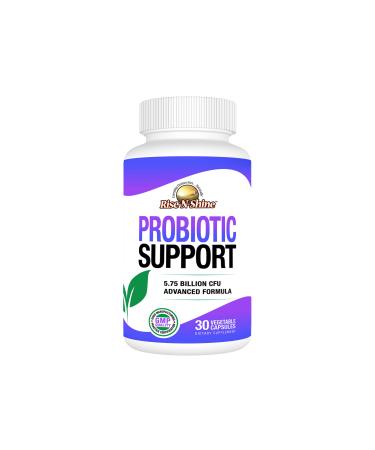 Rise-N-Shine Probiotics for Women and Men - 5.75 Billion CFU 7 Strains - 30 Capsules 5.75 Billion CFU - 30 Count