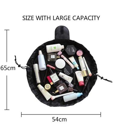 Buy Betoy Cultural Large Capacity Makeup Pocket Bag - Stylish Round Cosmetic Bag for Travel & Outdoor Activities | Perfect for Lazy Women - Buy Online on GoSupps.com