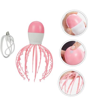 Magiclulu Head Massager - Therapeutic Scalp & Shampoo Brush Octopus Design Pink ABS Perfect for Relaxation & Massage - Buy Online on GoSupps.com