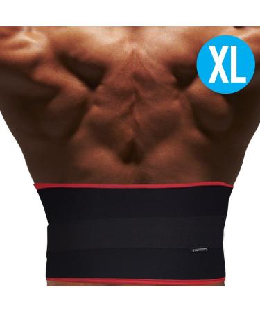 Buy Xtra Large Strength Training Belt | Weightlifting Aid & Back Support | Lumbar Support for Lifting Exercises - Black/Red - Buy Online on GoSupps.com