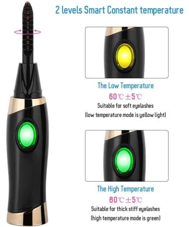 Electric Heated Eyelash Curler USB Portable Long Lasting Eye Lashes Curling Tool - Buy Online on GoSupps.com