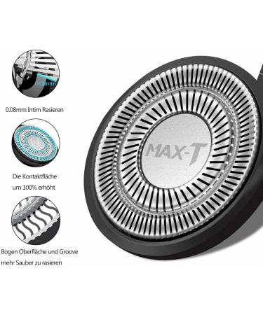 MAX-T Electric Shaver Replacement Heads - Silver - Buy Online on GoSupps.com