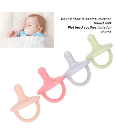 Silicone Baby Pacifier Set - 4PCS Breast-Like Design with Skin Texture for Nursery | International Shipping - Buy Online on GoSupps.com