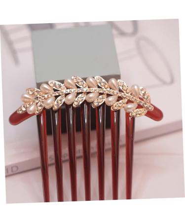 Ipetboom Rhinestone Hair Clip Bridal Hair Comb Hair Styling Accessories Bridal Hair Jewelry Wedding Hair Comb Aesthetic Hair Accessories Hair Pin South Korea Bride Alloy Hair up - Buy Online on GoSupps.com