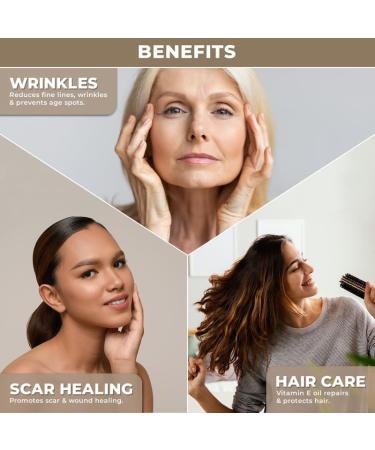 100% Pure Vitamin E Oil | 22500 IU Non-GMO | Scars & Hair Treatment | Skin Moisturizer | Cuticles & Nails Care | Face Oil | International Shipping - Buy Online on GoSupps.com