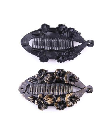 Shop Lurrose 9pcs Banana Hair Clips & Flower Combs - Elegant Women's Hair Accessories for Every Occasion - Buy Online on GoSupps.com