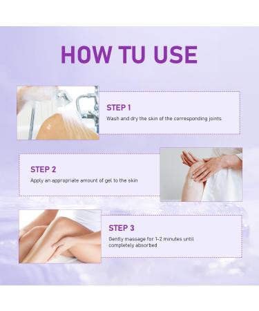 2PCS Soothing Relief Massage Gel Joint Gel Purple Gel Cooling Activities Throughout The Body Soothing Knees Lumbar Neck Back Shoulders Hands and Feet - Buy Online on GoSupps.com