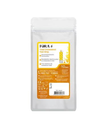 FORA Cholesterol Test Strips 10pcs Bag Total Cholesterol (Bag)